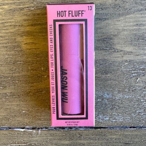 Jason Wu Hot Fluff Matte Lipstick 3 in 1 Lipstick Blush Eye Strawberries & Cream - Picture 4 of 8